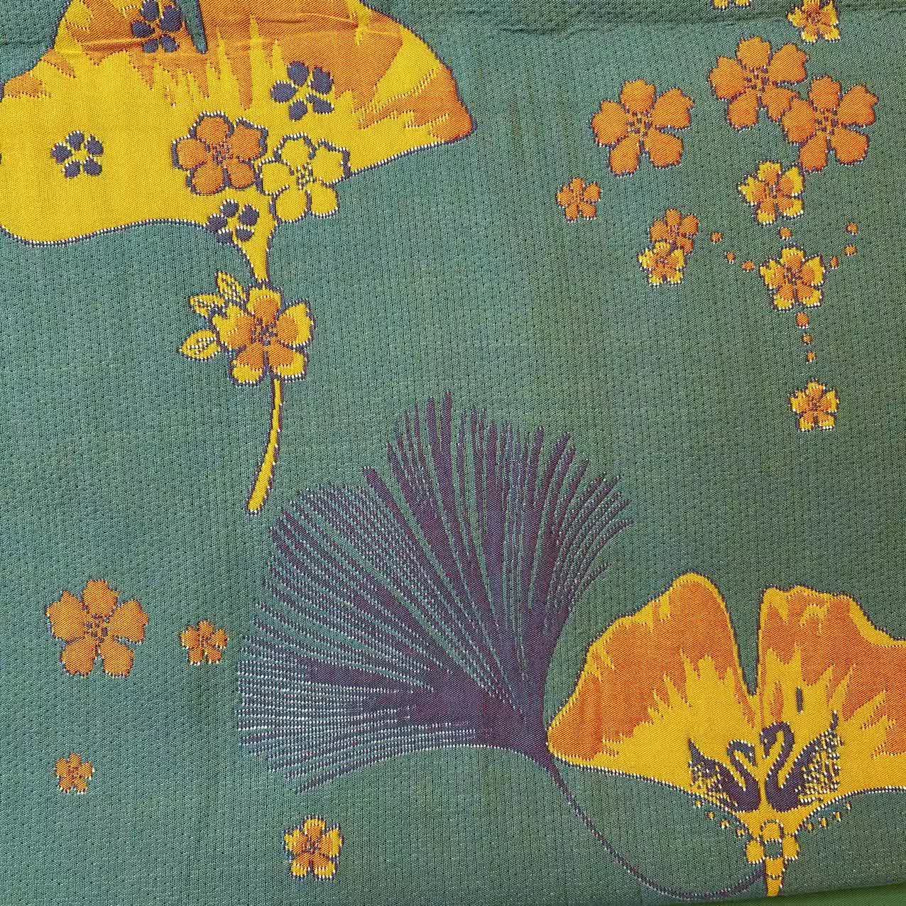 Floral Ginkgo Leaf Cotton Multi-layer Gauze Quilt - image 1