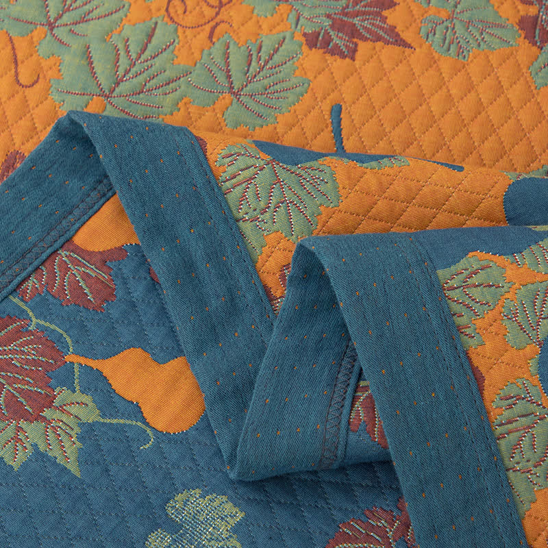 Gourd Pattern Cotton Yarn-dyed Quilt - image 8