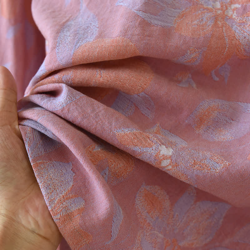 Oriental Hostas Jacquard Cotton Sleepwear Set - image 12