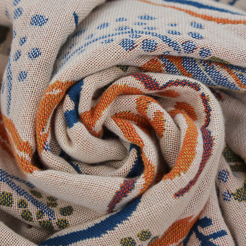 Geometric Floral Cotton Gauze Quilt - image 5