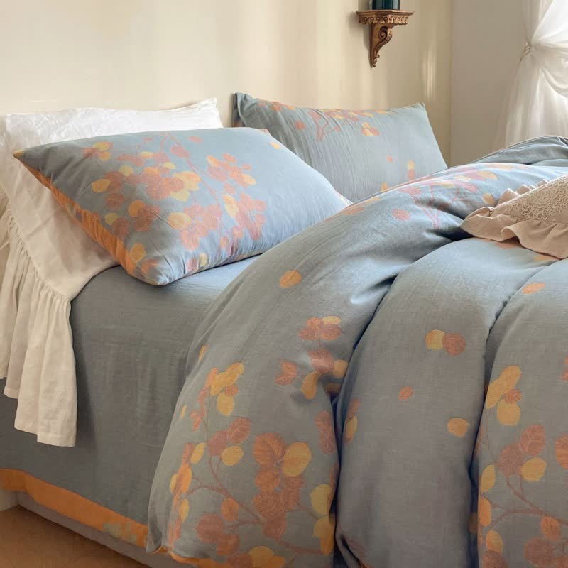 Botanical Cotton Double Gauze Bedding Set(4PCS) - image 6