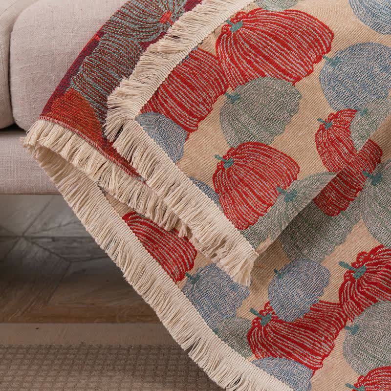 Vintage Jacquard Pumpkin Sofa Protector - image 7
