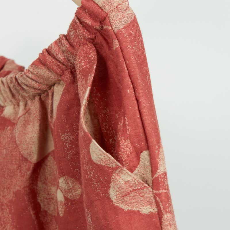 Hibiscus Jacquard Cotton Pajama Shorts - image 3