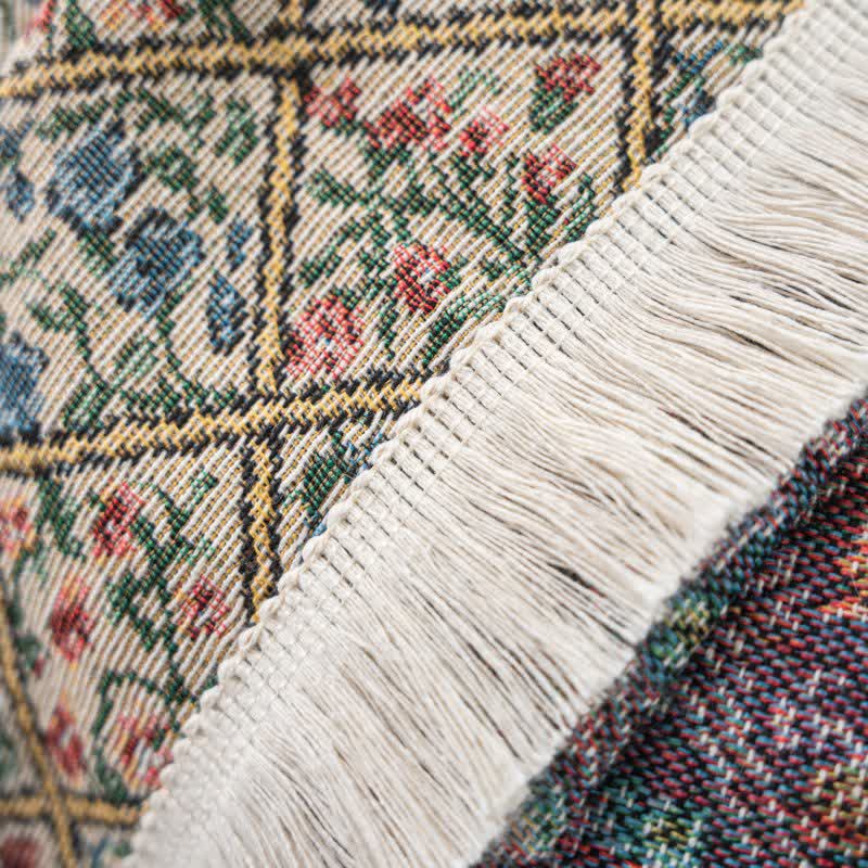 Jacquard Plaid Floral Sofa Protector - image 6