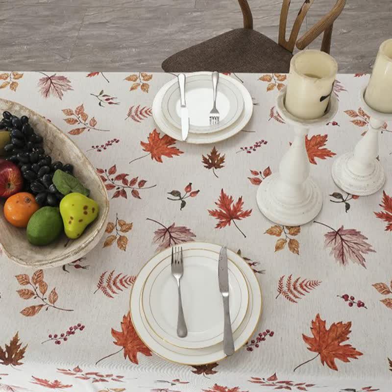 Harvest Maple Leaf Waterproof Tablecloth - image 5