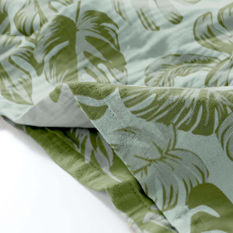 Monstera Cotton Gauze Kimono Loungewear Set - image 6