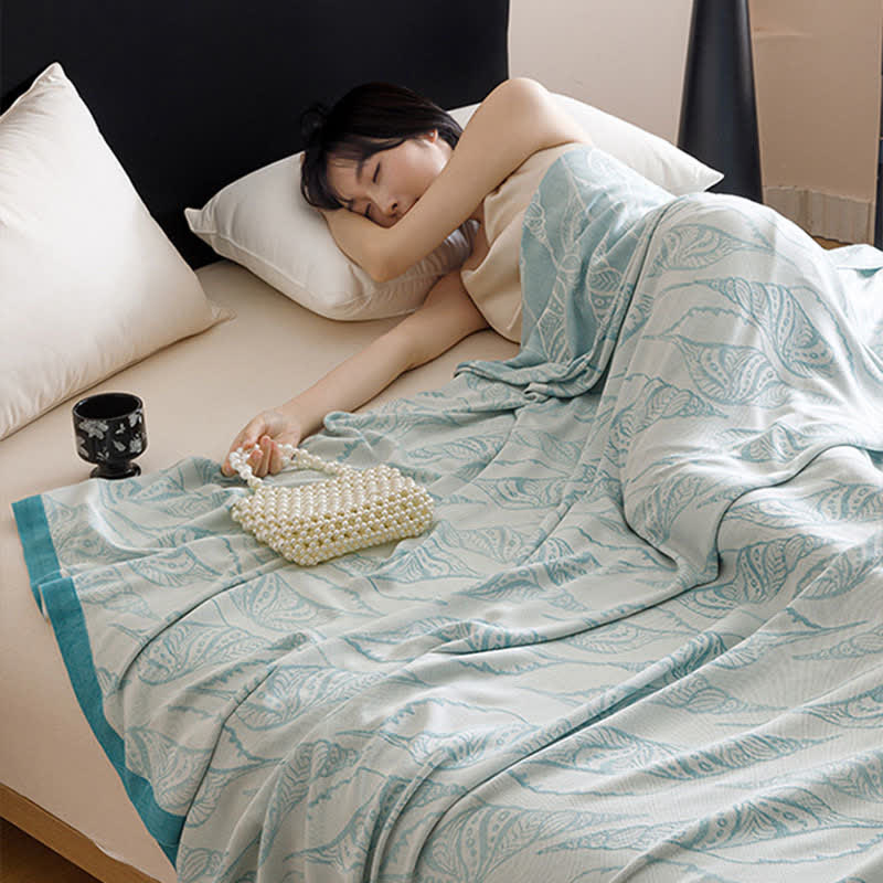 Conch Print Natural Cooling Bedspread - image 1