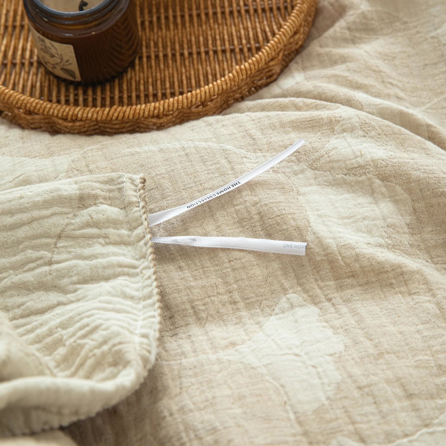 Ginkgo Jacquard Cotton Linen Bedding Set - image 6