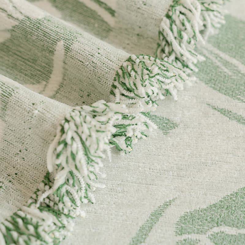 Green Tulip Chenille Sofa Throw Blanket - image 3