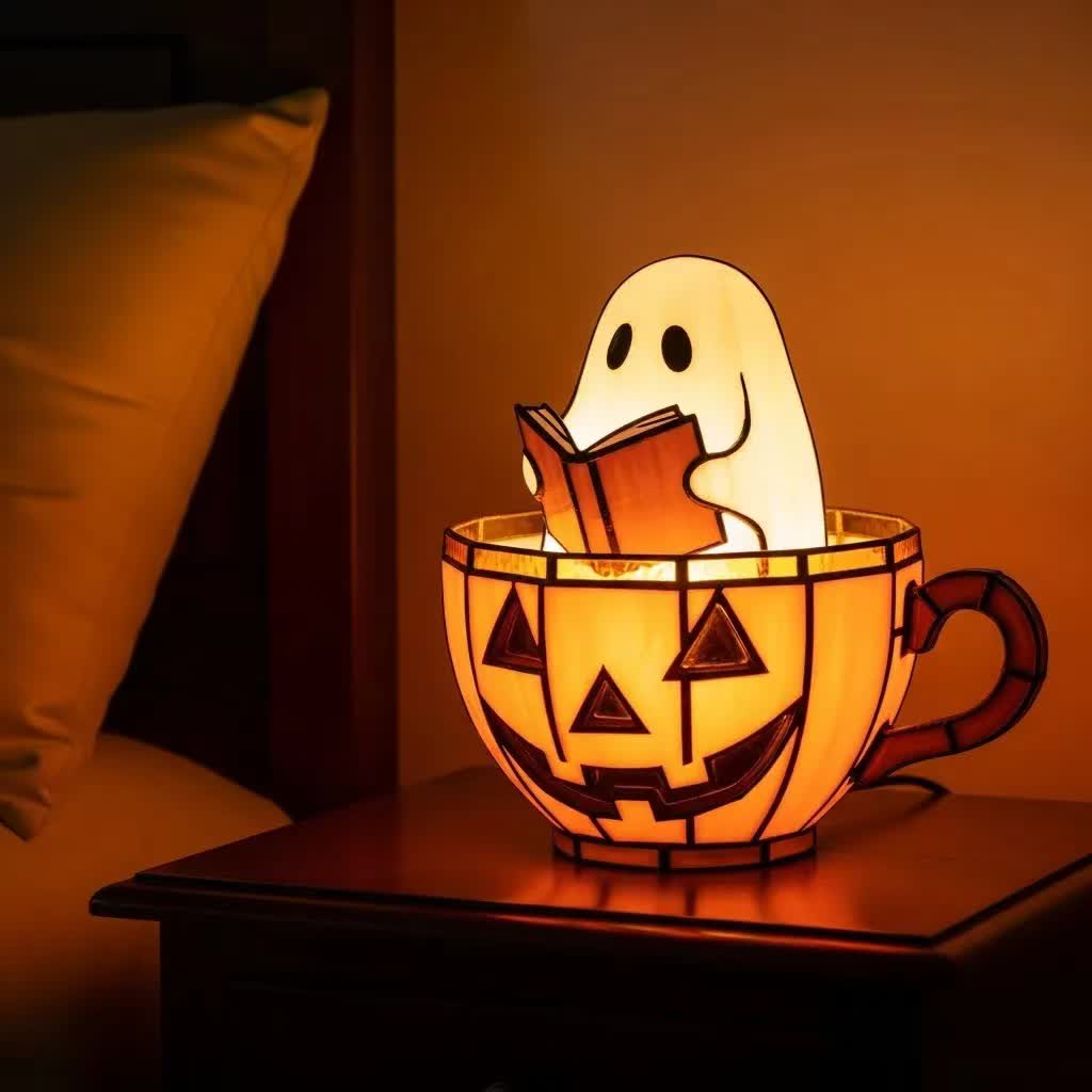 Halloween Ghost Reading Light Decoration - D - 5.1"W x 5.5"L x 5.9"H - image 7