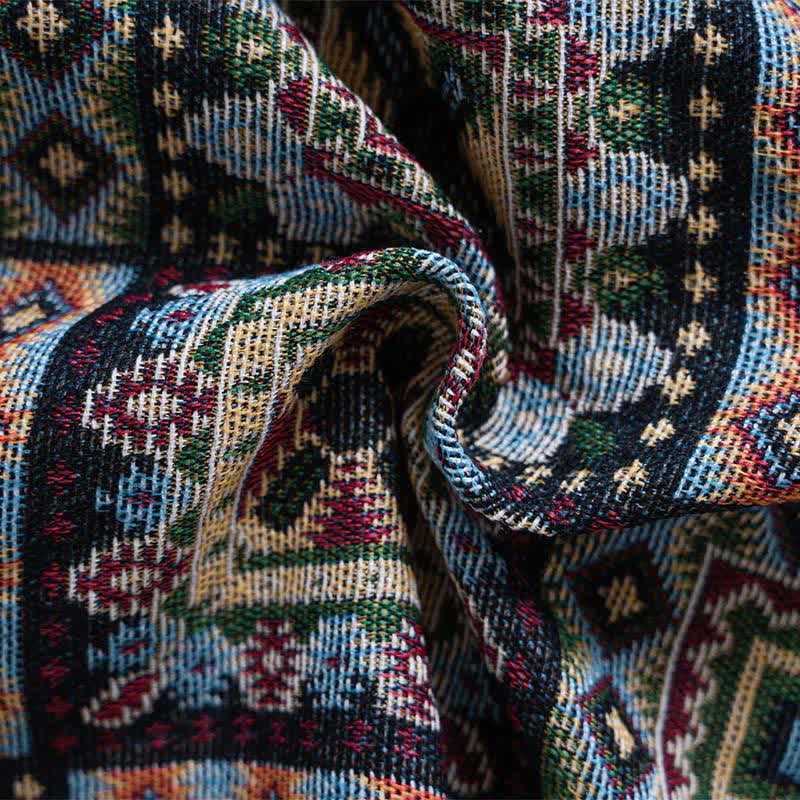 Geometric Plaid Sofa Throw Blanket - image 6