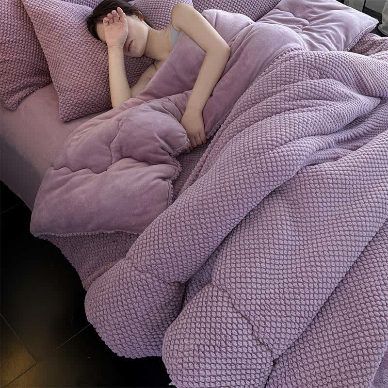 Solid Color Textured Warm Blanket - image 18