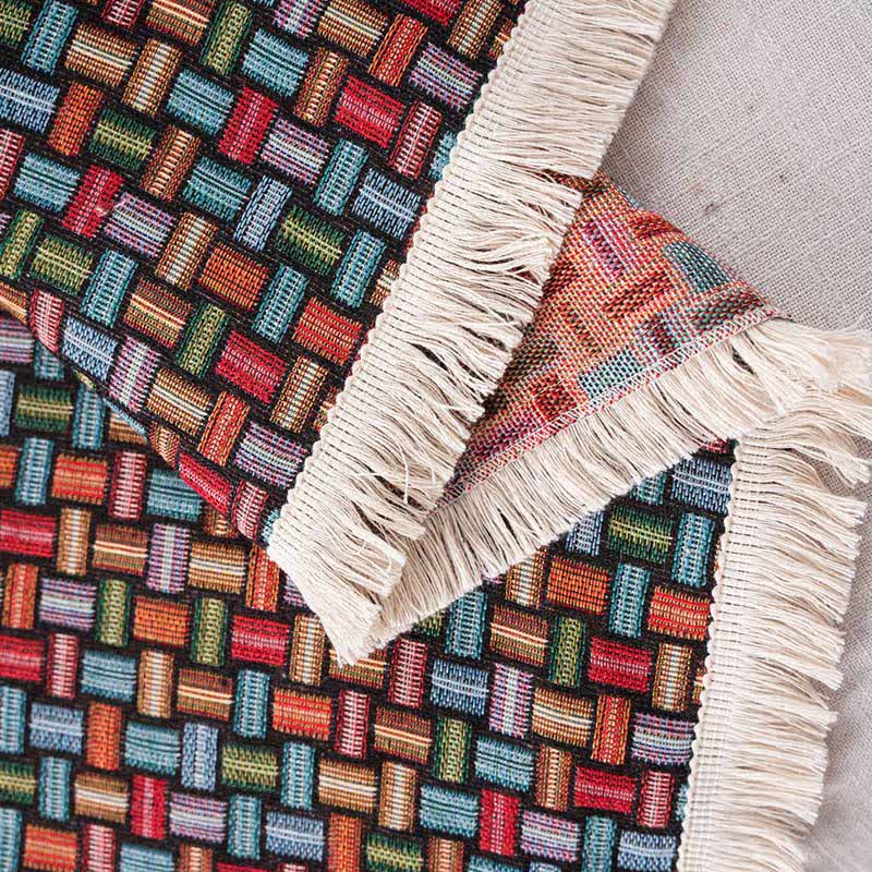 Colorful Geometric Knot Sofa Throw Blanket - image 6