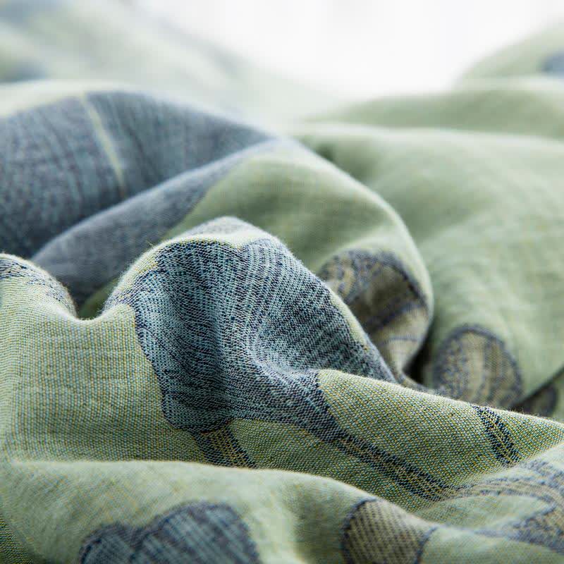 Ginkgo Leaf Cotton Gauze Reversible Bedding - image 8
