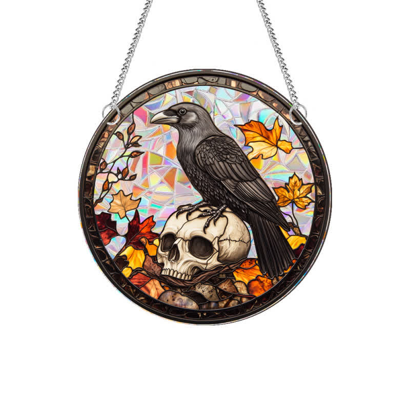 Halloween Stained Sun Catcher Window Hanging - image 5