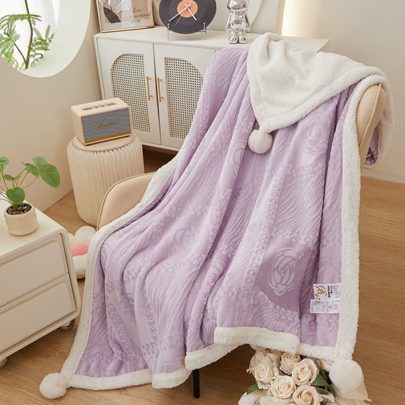 Camellia Textured Warm Throw Blanket - image 19