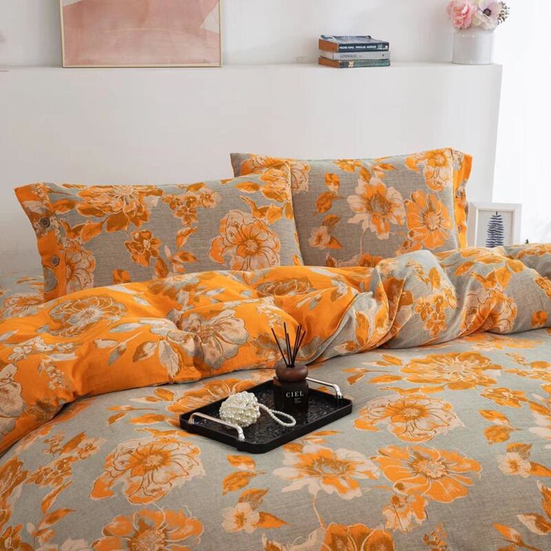 Blooming Floral Cotton Gauze Bedding Set(4PCS) - image 3