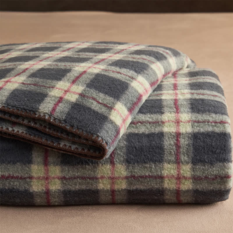 Ownkoti Classic Plaid Reversible Fleece Multi-Use Throw - image 51