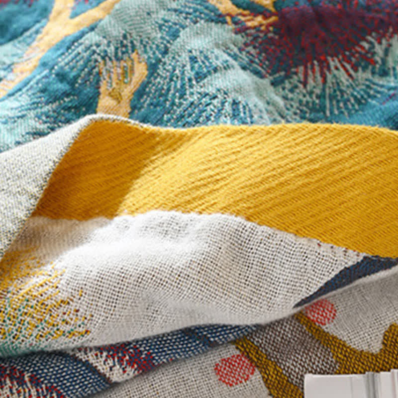 Ownkoti Luxurious Bird Floral Cotton Gauze Blanket - image 5