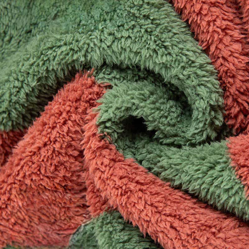 Bold Vertical Stripe Plush Robe - image 5