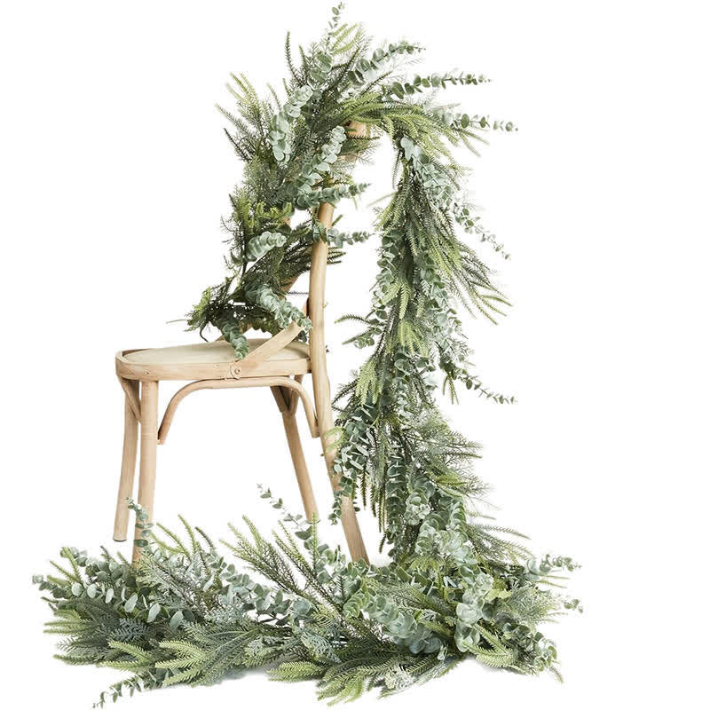Farmhouse Faux Pine Eucalyptus Garland - image 8