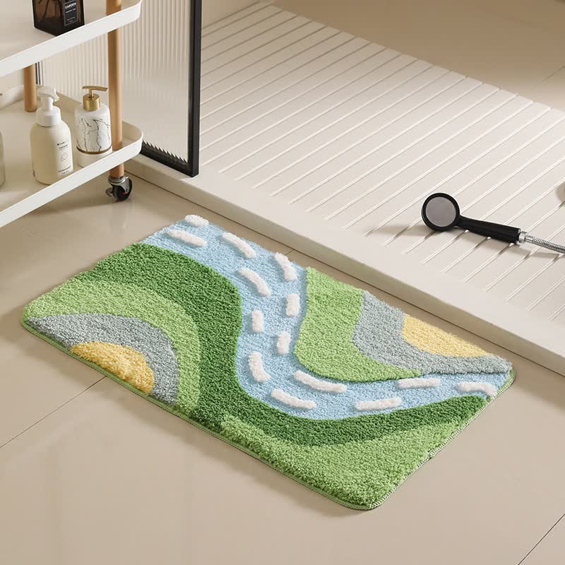 Mountain River Inspired Non-slip Bath Mat - D - 19"W x 31"L - image 4