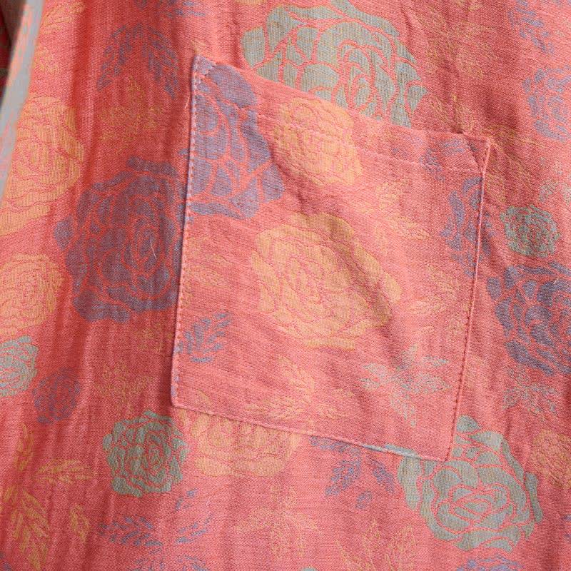 Romantic Rose Cotton Gauze Kimono Robe - image 14