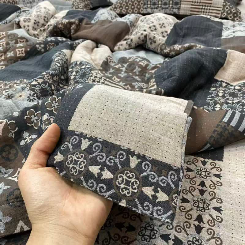 Vintage Patchwork Cotton Double Gauze Bedding - image 3