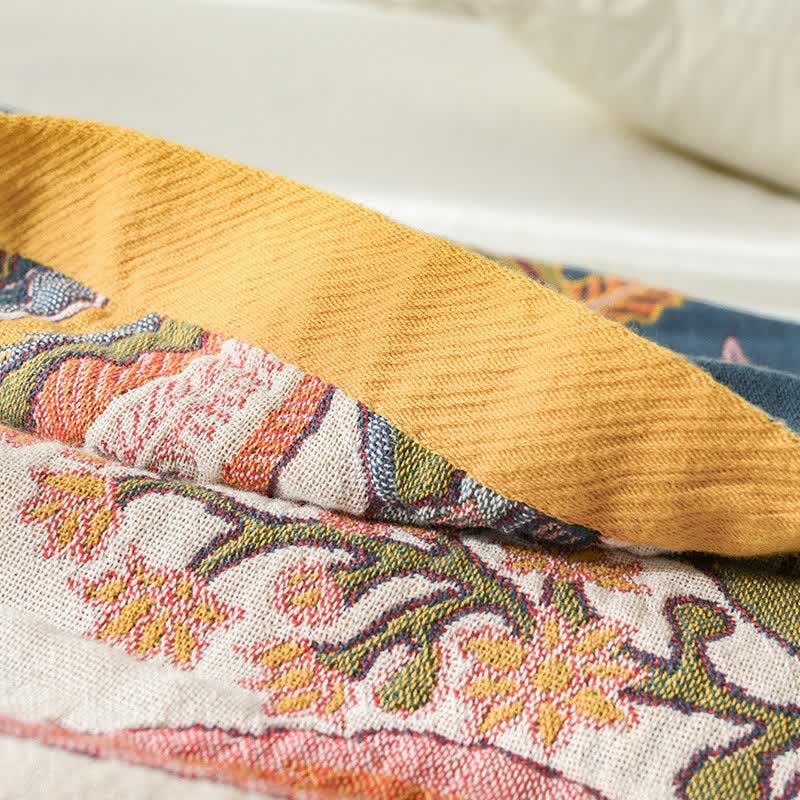 Dreamy Rainforest Cotton Gauze Reversible Quilt - image 4