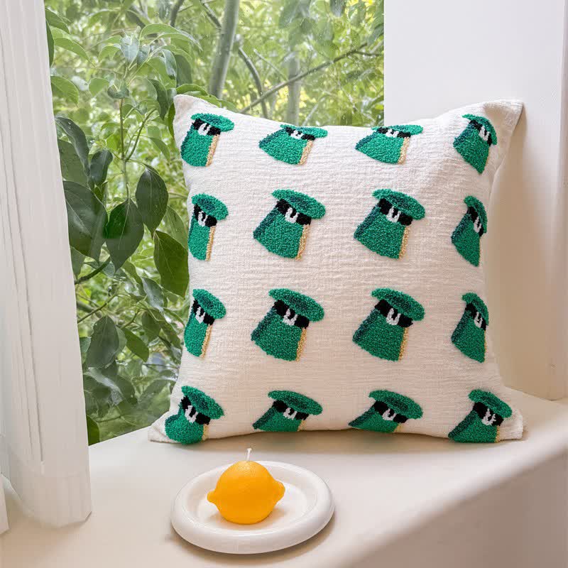 Festive Irish Shamrock Throw Pillow Cover - Green Hats - 2PCS - 18" x 18" - image 8