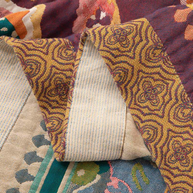 Retro Ethnic Style Cotton Blanket - image 6