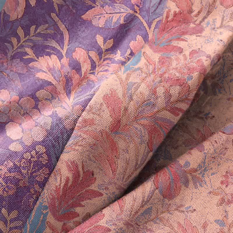 Botanical Lavender Cotton Double Gauze Robe - image 6