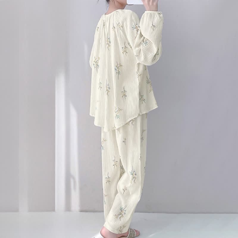 Bouquet Double Gauze Cotton Loungewear Set - image 3