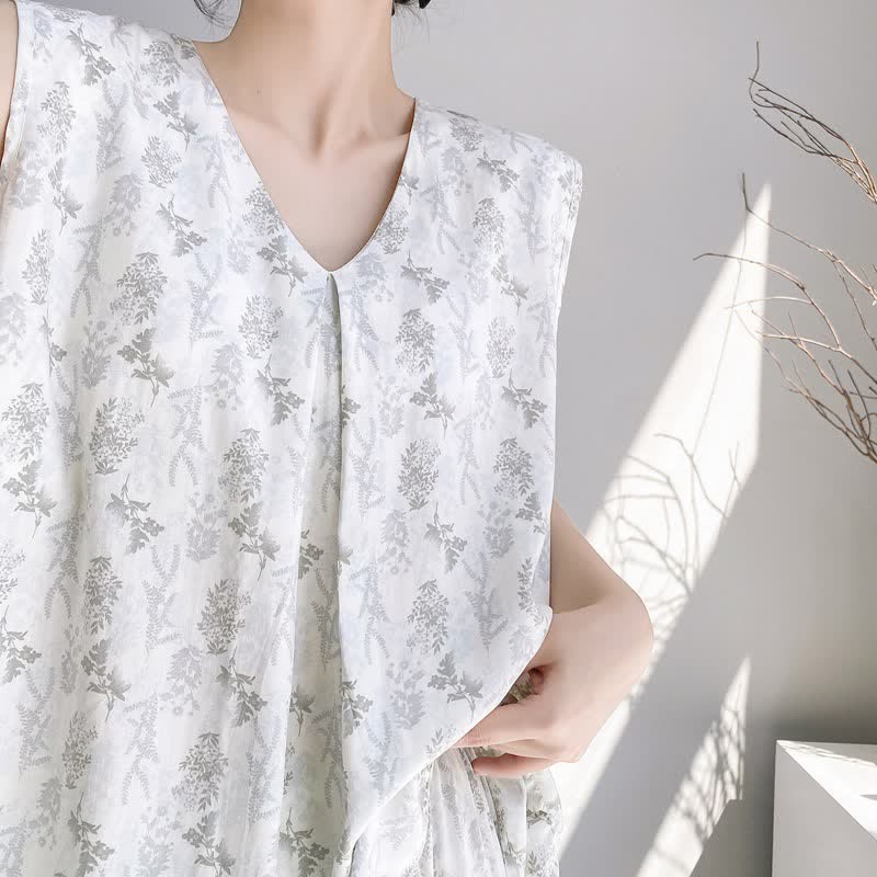 Elegant Leaf Tank & Pants Pajama Set - image 4