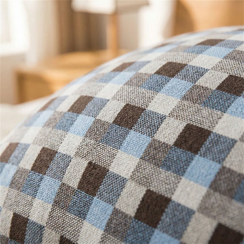 Grid Button Pure Cotton Pillowcases (2PCS) - image 3