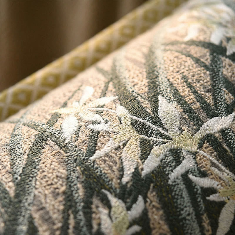 Orchid Floral Button Cotton Pillowcases (2PCS) - image 1