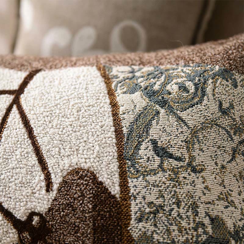 Horse Jacquard Button Cotton Pillowcases (2PCS) - image 1