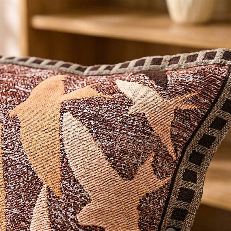 Birds Jacquard Vintage Button Pillowcases (2PCS) - image 2