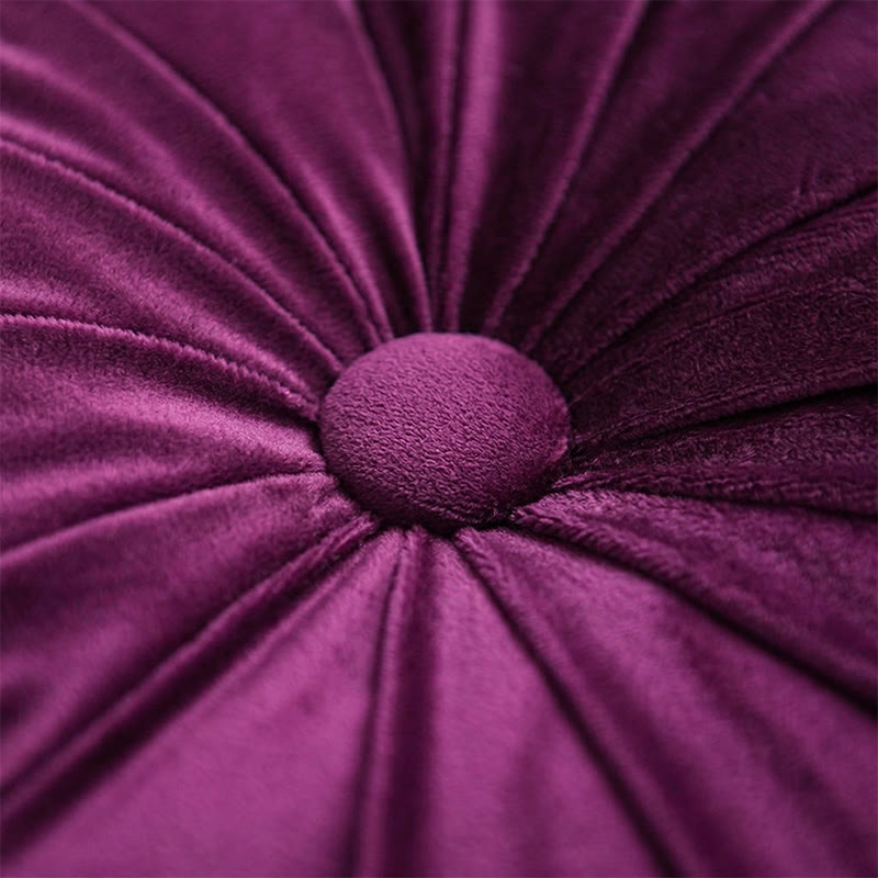 Vintage Floral Round Throw Pillow - image 3
