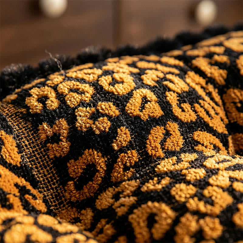 Leopard Print Square Throw Pillow - image 2