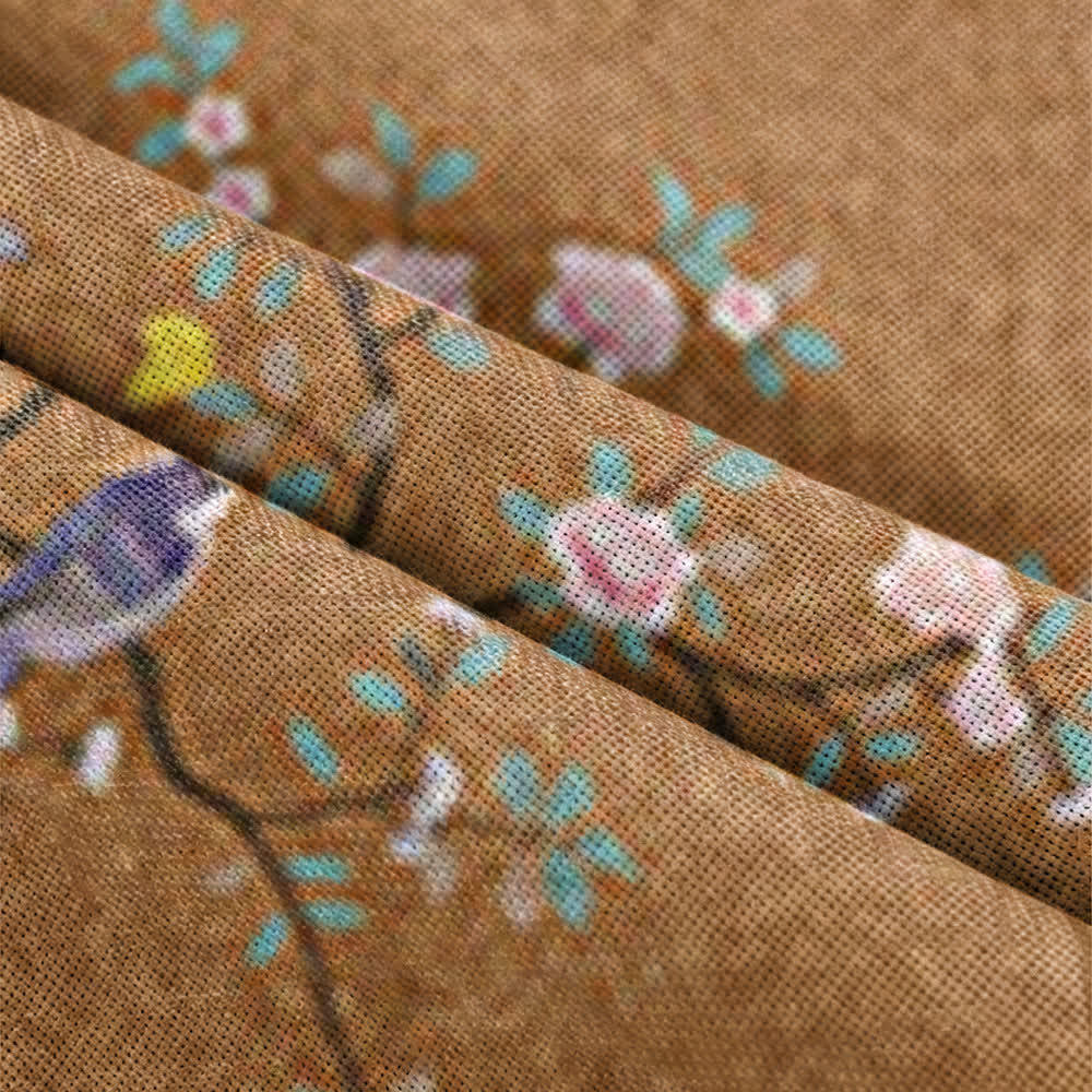 Floral Bird Room Divider Door Curtain - image 10