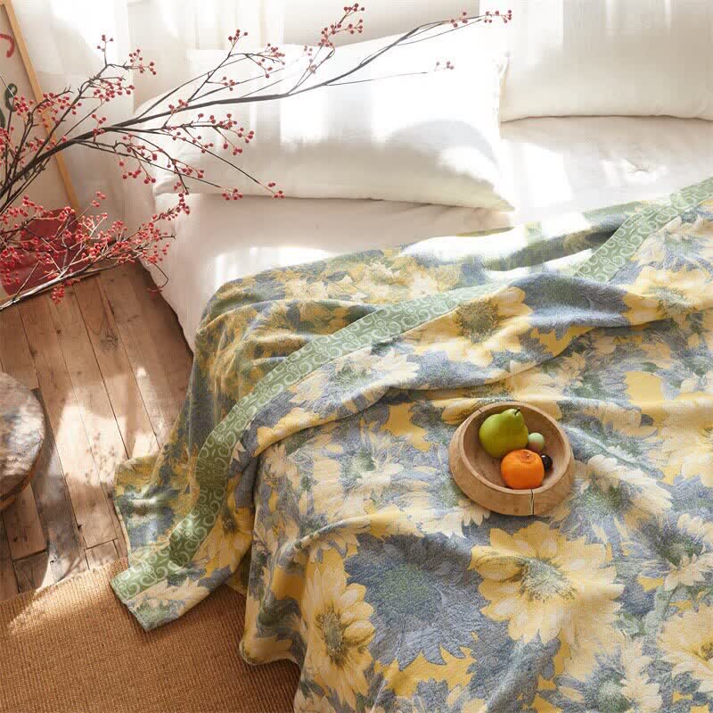 Refresh Sunflower Cotton Gauze Blanket - image 3