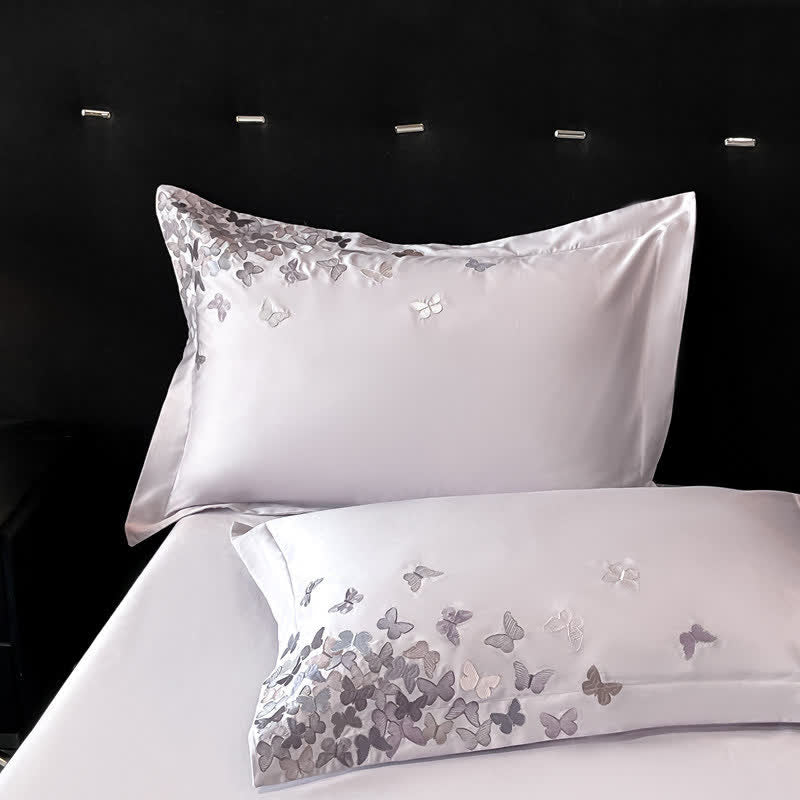 Butterfly Embroidered Pure Cotton Bedding Set(4PCS) - image 22