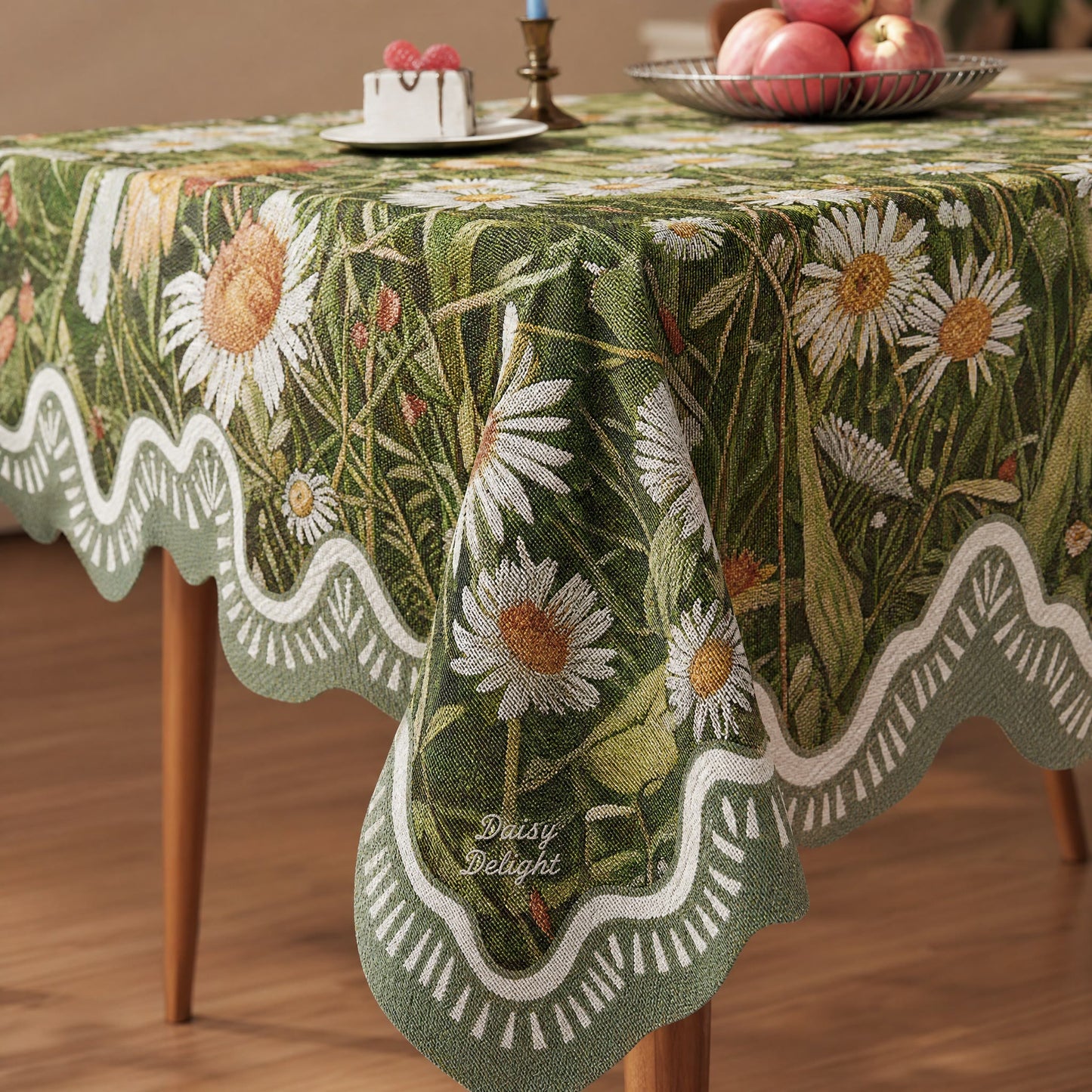 Woodland Wildflower & Daisy Tablecloth - image 3