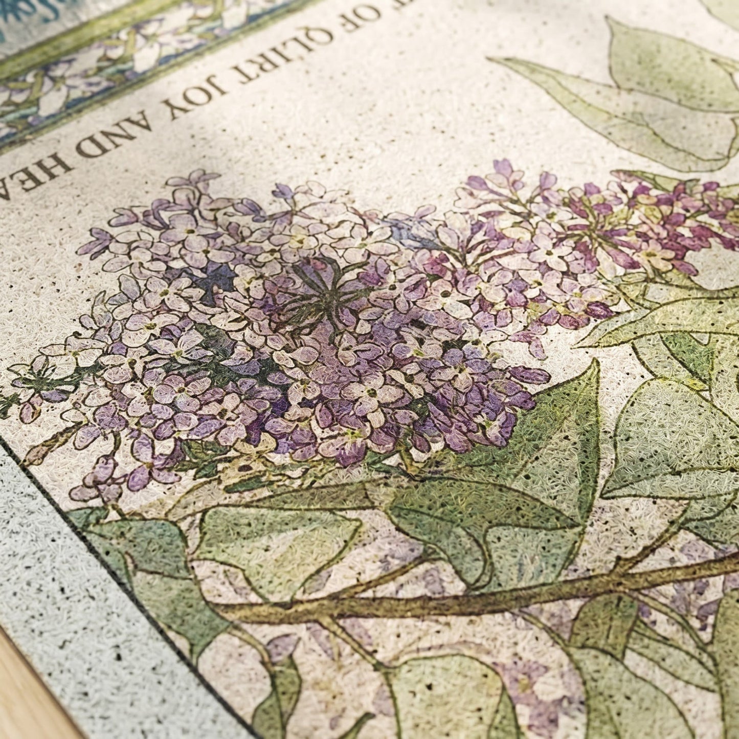 Lilac Floral Multi-Purpose Area Rug - image 4