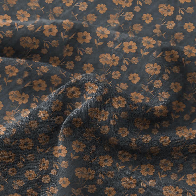 Dark Botanical Cotton Double Gauze Bedspread - image 3