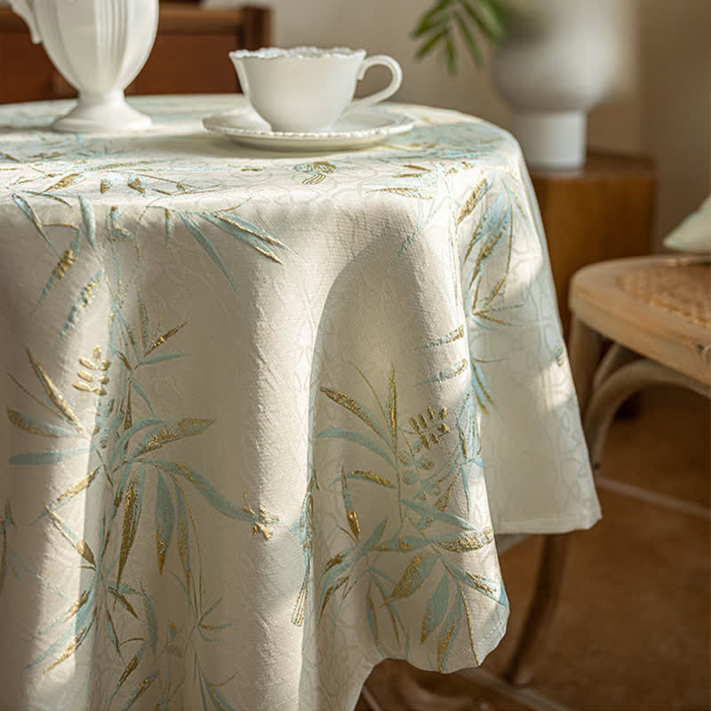 Elegant Bamboo Leaf Tassel Tablecloth - image 8