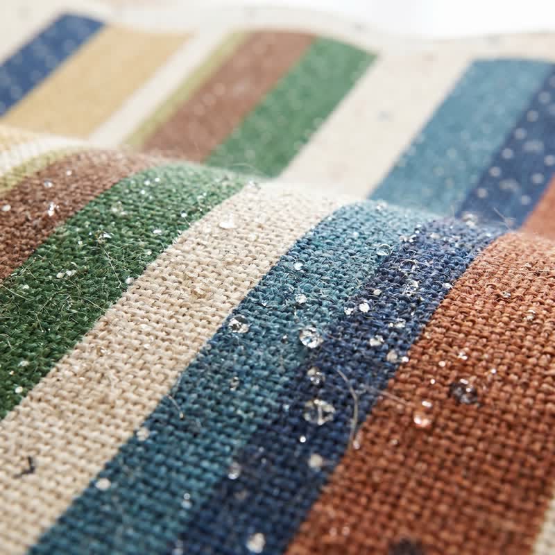 Bohemian Wavy Edge Striped Door Rug - image 6