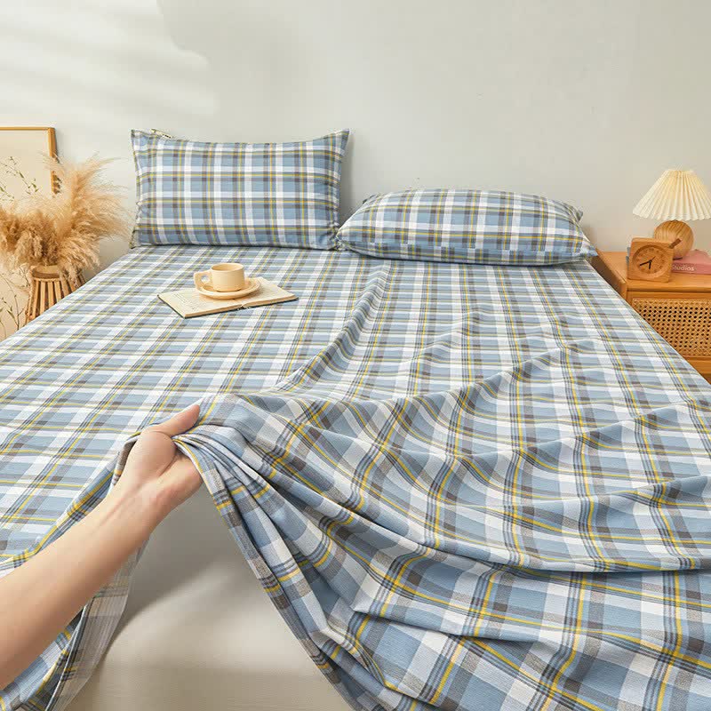 Modern Pure Cotton Plaid Bedspread - image 7
