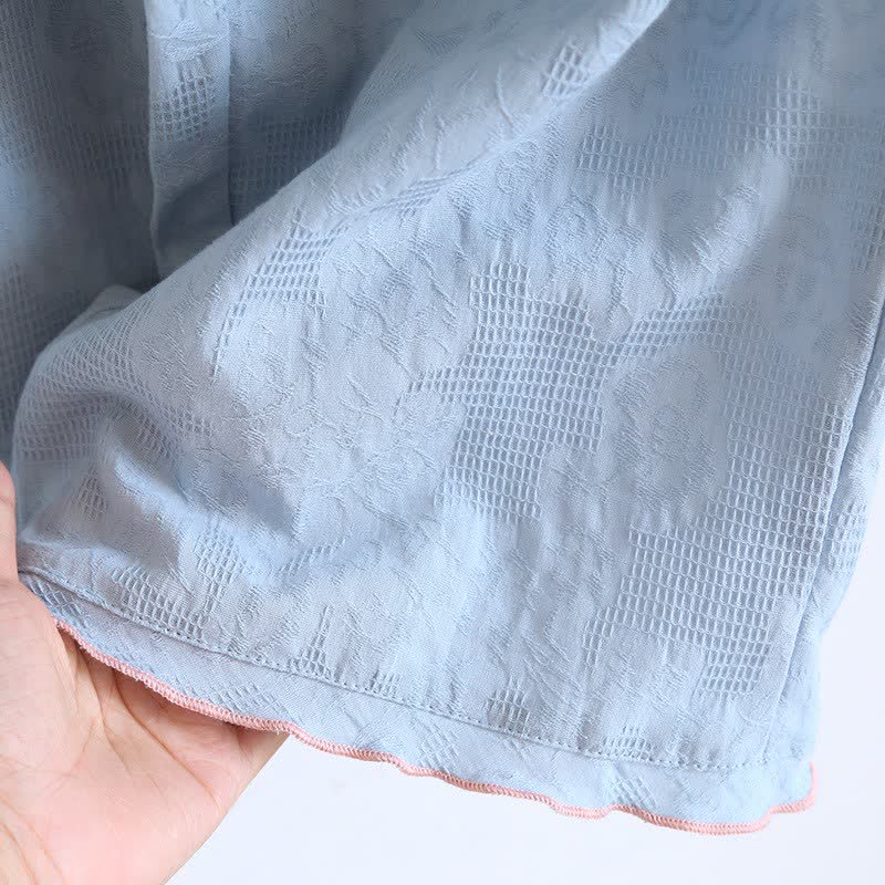Sky Blue Cotton Pajama Set(PCS) - image 14